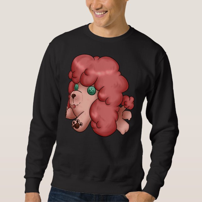 Stuffed Poodle  Pink     Sweatshirt (Front)
