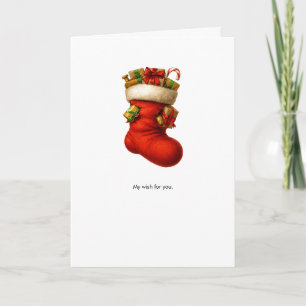 Stuffed Stocking holiday card