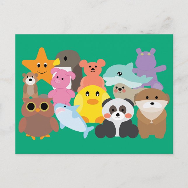 Stuffed Toys  Postcard (Front)
