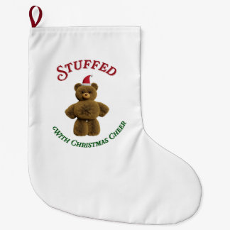 Stuffed With Christmas Cheer Large Christmas Stocking