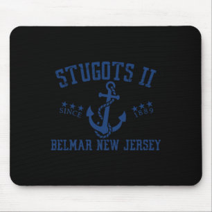 Stugots Belmar Nj Rope Retro Sarcastic Funny Boati Mouse Pad