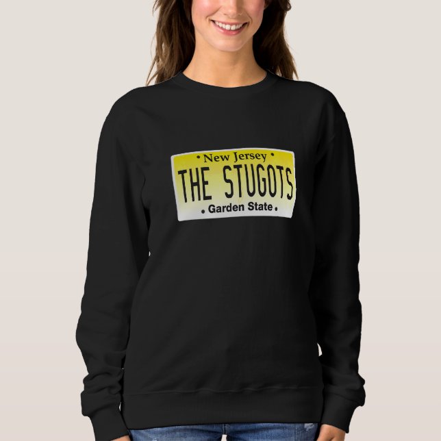 Stugots New Jersey Italian American Nj License Pla Sweatshirt (Front)