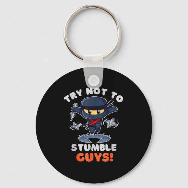 Stumble Guys Ninjas Games Stumble Guys Tee Kids  Key Ring (Front)