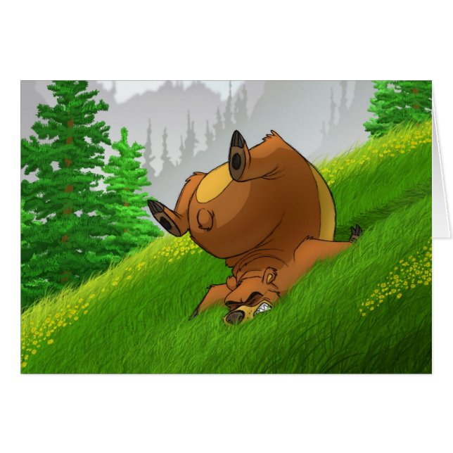 Stumbling Bear Cards (Front Horizontal)