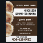 Stump Grinding<br><div class="desc">Stump Grinding Business Flyer. Stump Watercolor Design background. Bold Fonts. Just change the text to meet your needs.</div>