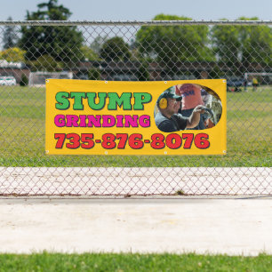 Stump Grinding Custom Banner