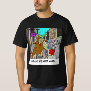Stumped: Chainsaw Vs Tree funny comic T-Shirt