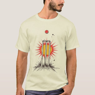 Stumps Shattered T20 Cricket Graphic Tee