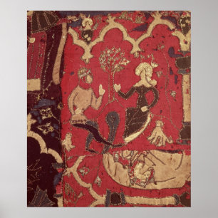 Stumpwork depicting Tristan and Isolde Poster