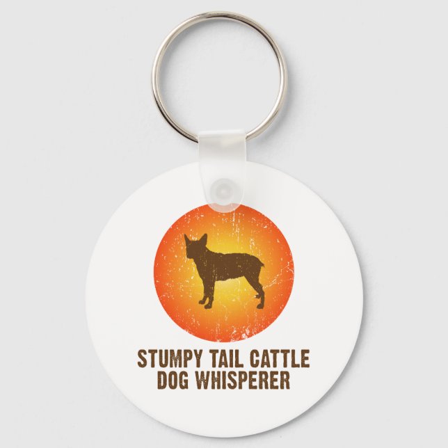 Stumpy Tail Cattle Dog Key Ring (Front)