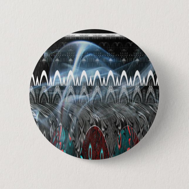 Stunning Abstract Art Print 6 Cm Round Badge (Front)