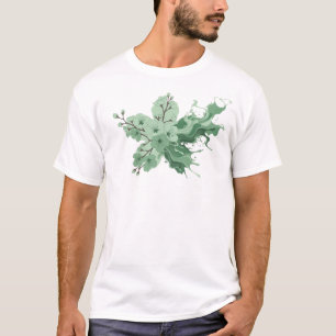 Stunning ABSTRACT FLOWER Artistic Expression T-Shirt