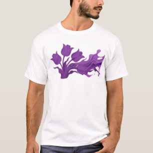 Stunning ABSTRACT FLOWER Original Design T-Shirt