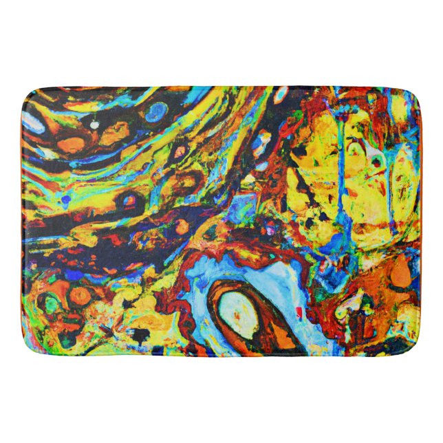 Stunning Abstract Pattern Bath Mat (Front)