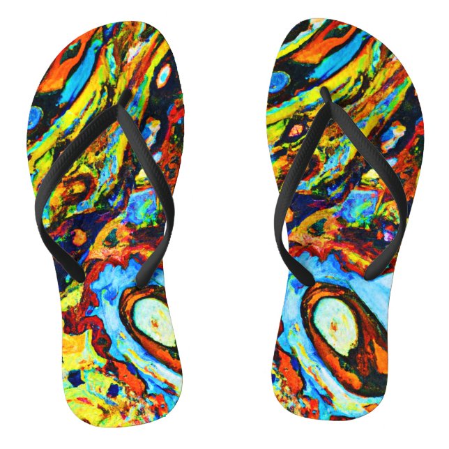 Stunning Abstract Pattern Jandals (Footbed)