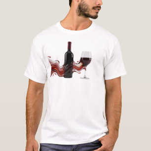 Stunning ABSTRACT WINE Wearable Art T-Shirt