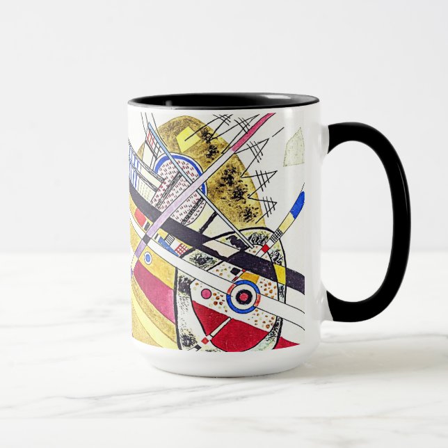 Stunning Abstraction - Kandinsky Watercolor Art Mug (Right)