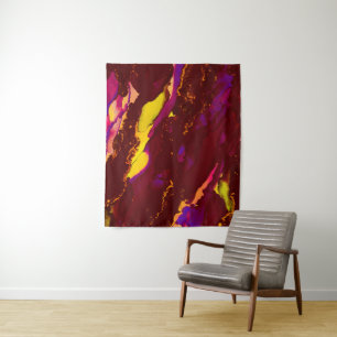 Stunning Alcohol Ink Painting Tapestry