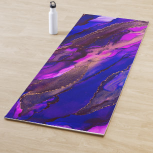 Stunning Alcohol Ink Painting Yoga Mat