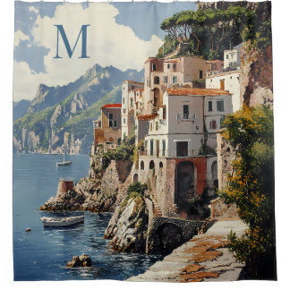 Stunning Amalfi Coast Italy Scenic Shower Curtain