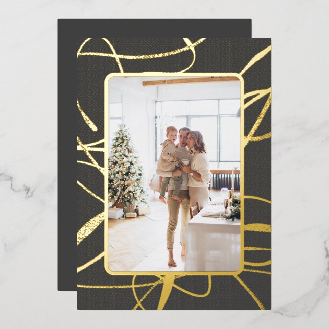 Stunning and Sophisticated Photo Christmas (Front/Back)