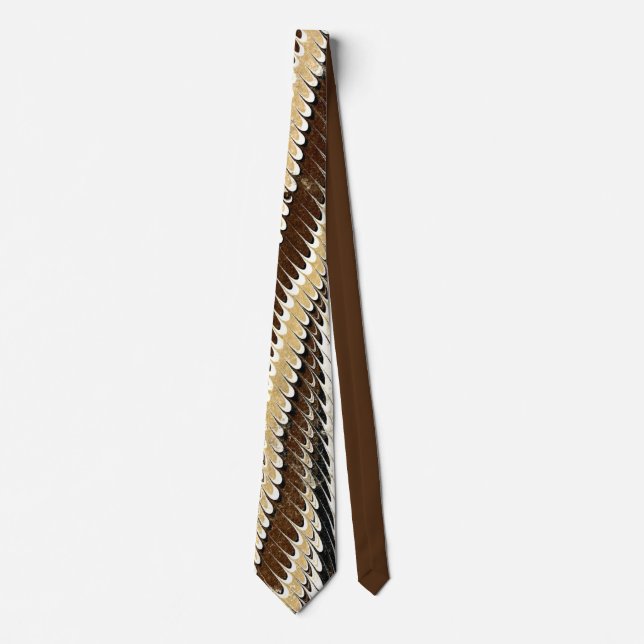 Stunning Antique Marbled Paper Tie (Front)