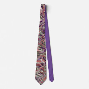 Stunning Antique Marbled Paper Tie