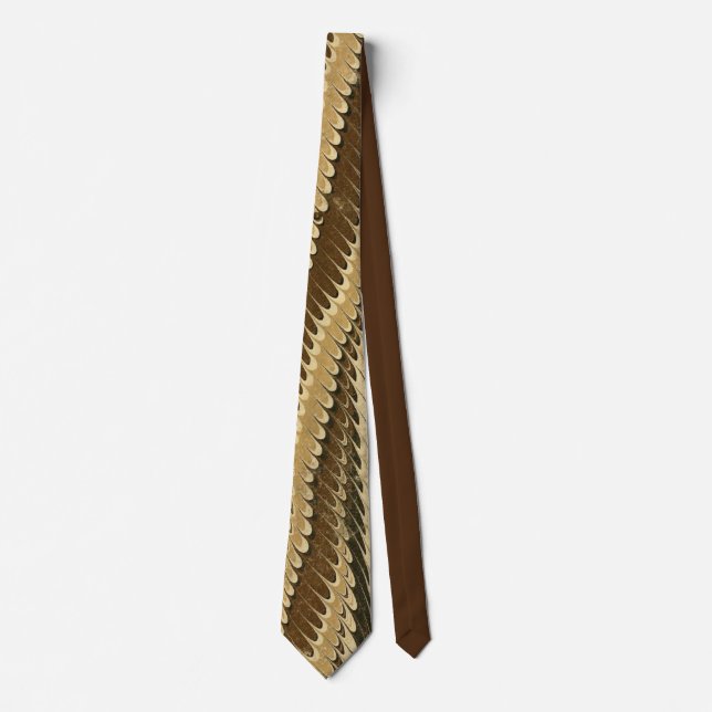 Stunning Antique Marbled Paper Tie (Front)