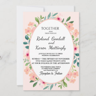 Stunning Array of Floral Wedding  Invitation