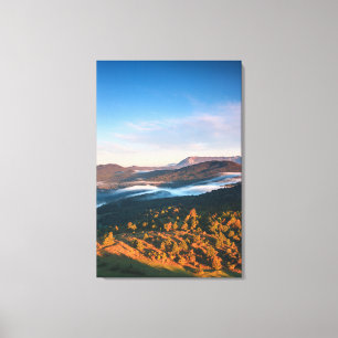 Stunning autumn scenery from Šilentabor, Slovenia Canvas Print