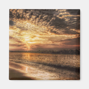 Stunning Beach Sunrise Magnet