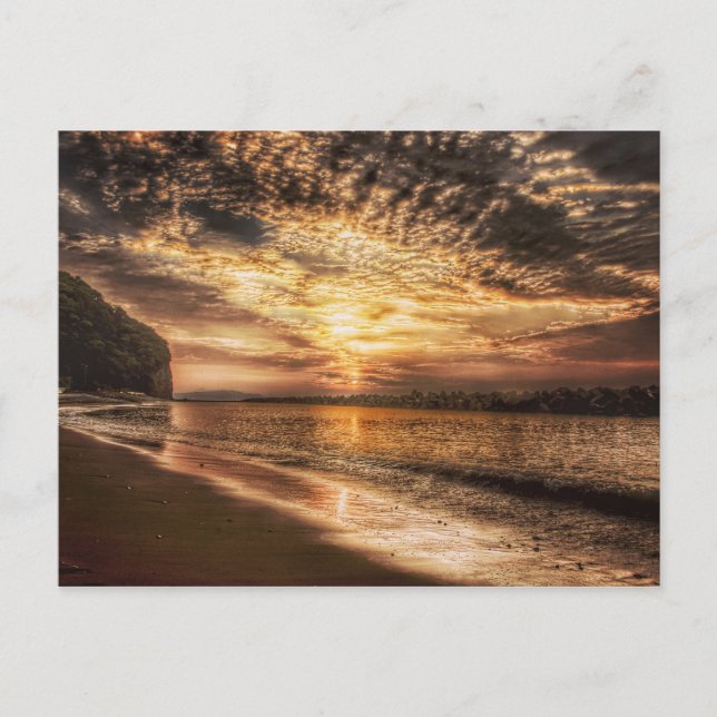 Stunning Beach Sunrise Postcard (Front)