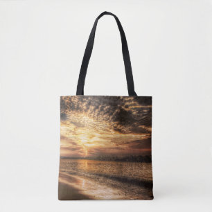 Stunning Beach Sunrise Tote Bag