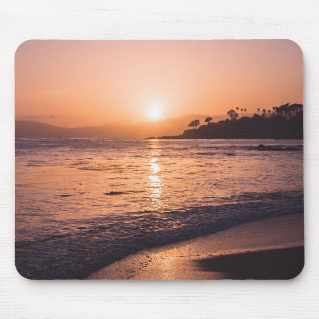 Stunning Beach Sunset Mouse Pad (Front)