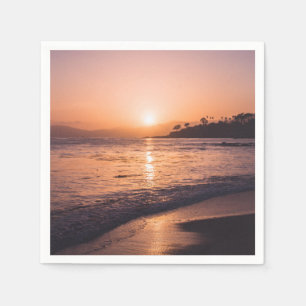 Stunning Beach Sunset Napkin