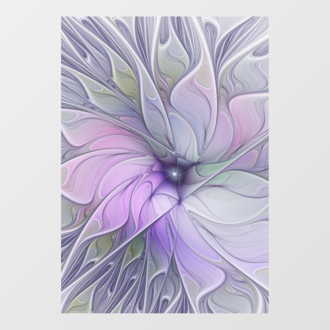 Stunning Beauty Modern Abstract Fractal Art Flower (Sheet)