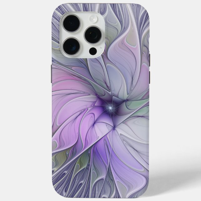 Stunning Beauty Modern Abstract Fractal Art Flower Case-Mate iPhone Case (Back)