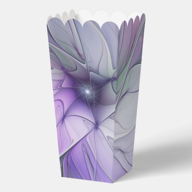 Stunning Beauty Modern Abstract Fractal Art Flower Favour Box (Front)
