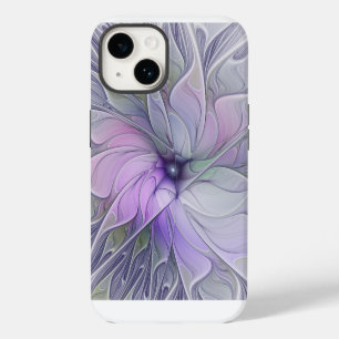 Stunning Beauty Modern Abstract Fractal Art Flower iPhone 14 Case
