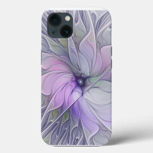 Stunning Beauty Modern Abstract Fractal Art Flower iPhone 13 Case