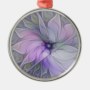 Stunning Beauty Modern Abstract Fractal Art Flower Metal Tree Decoration