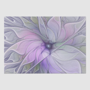 Stunning Beauty Modern Abstract Fractal Art Flower Tissue Paper