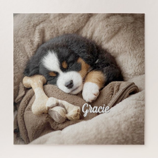 Stunning Bernese Mountain Dog Personalised Jigsaw Puzzle (Vertical)