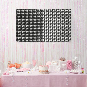 Stunning Black and White Abstract Dots Background  Banner