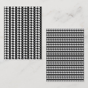 Stunning Black and White Abstract Dots Background Business Card