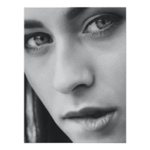 Stunning Black and White Portrait of Woman – Photo Print