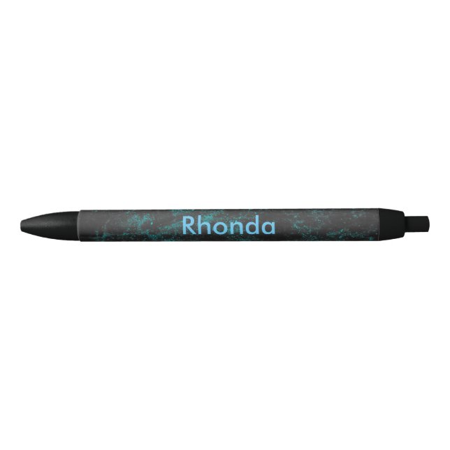 Stunning Blue Black Ink Pen (Front)
