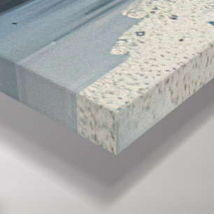 Stunning Blue Flower Painting – Vibrant Floral Art Canvas Print