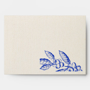 Stunning Blue Foilage Envelope