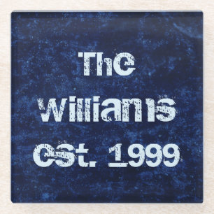 Stunning Blue Glass Coaster